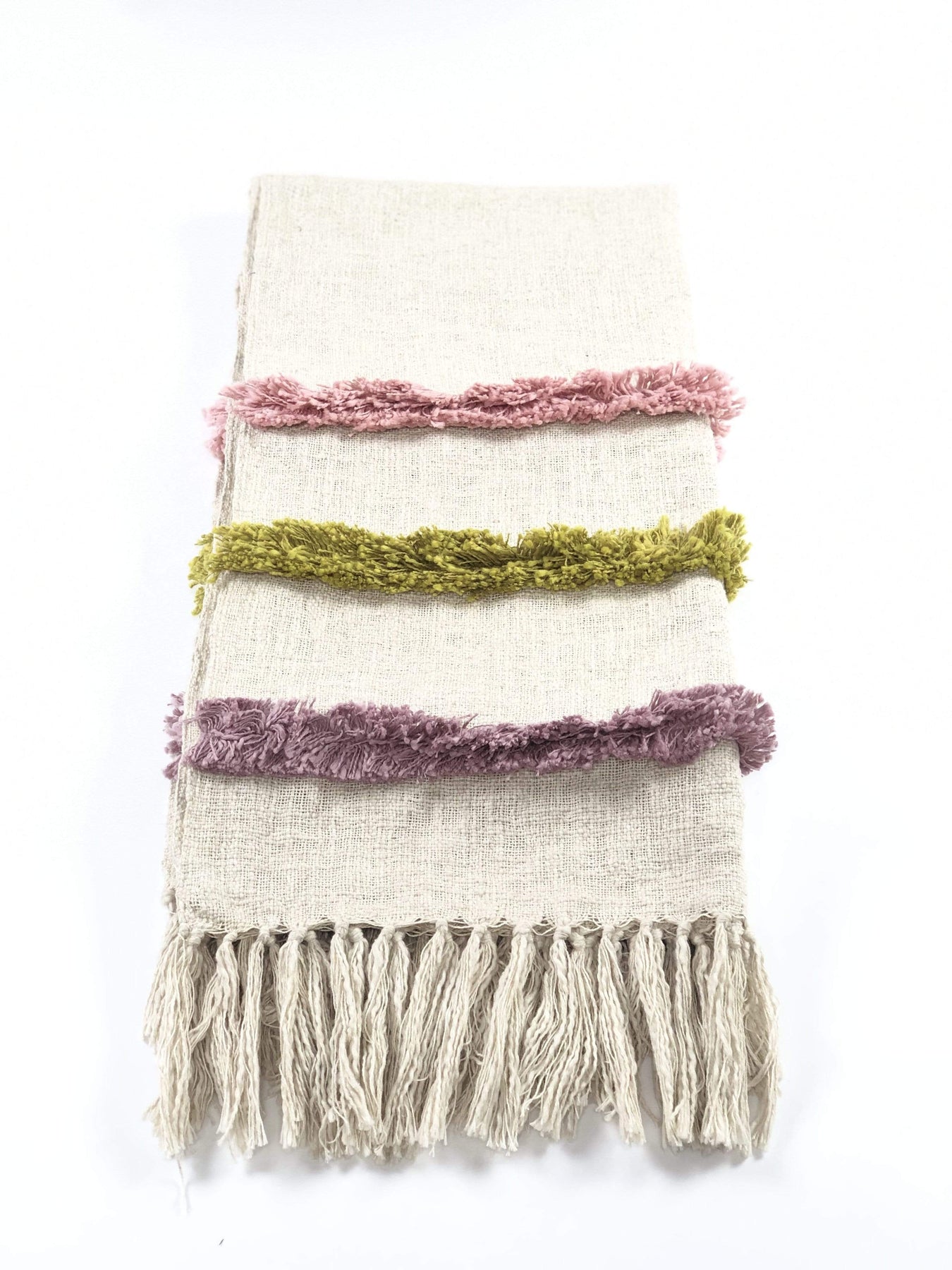 KIA | Handcrafted Three Stripe Indian Throw Blanket