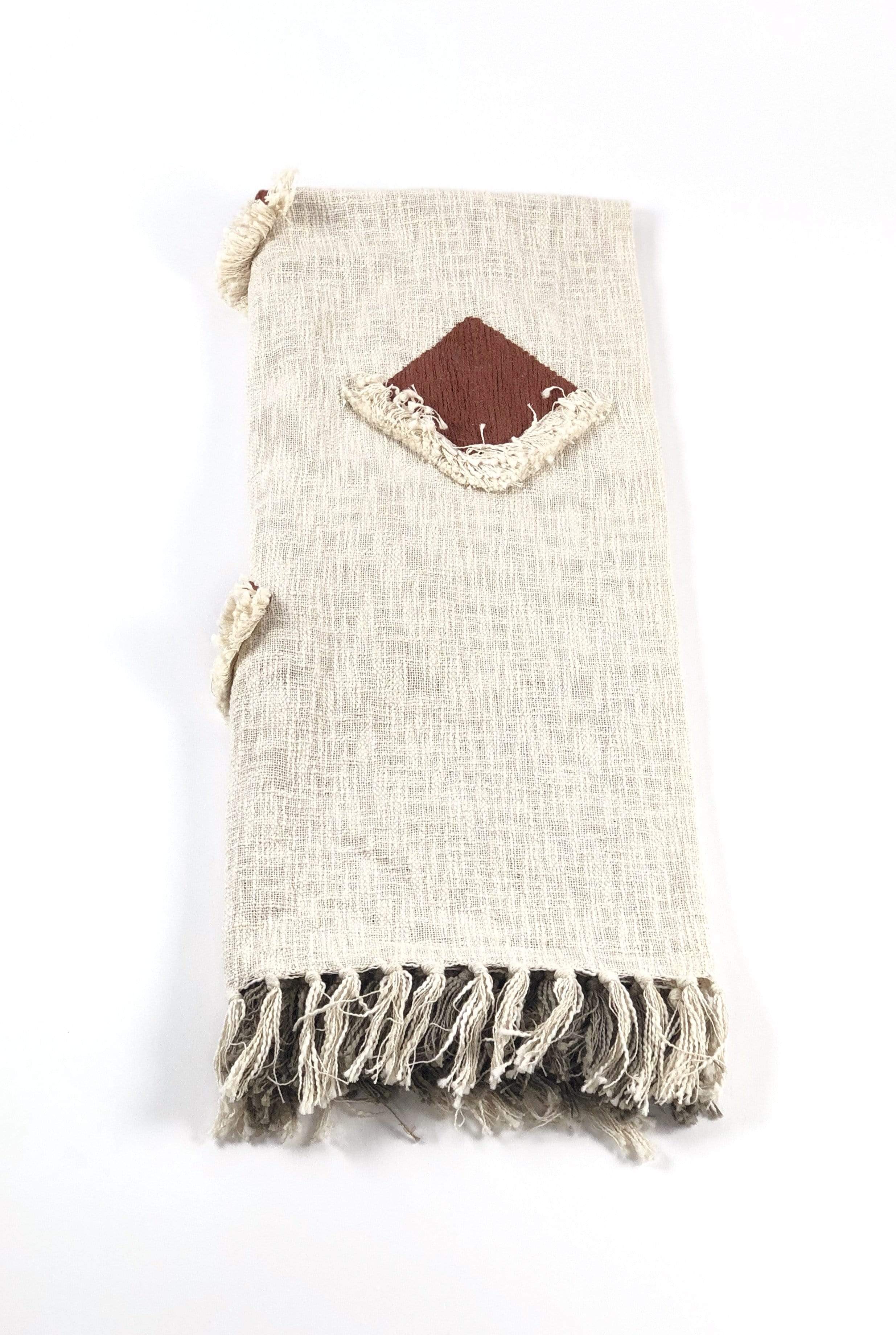 TITO Decorative Handwoven Patterned Indian Throw Blanket